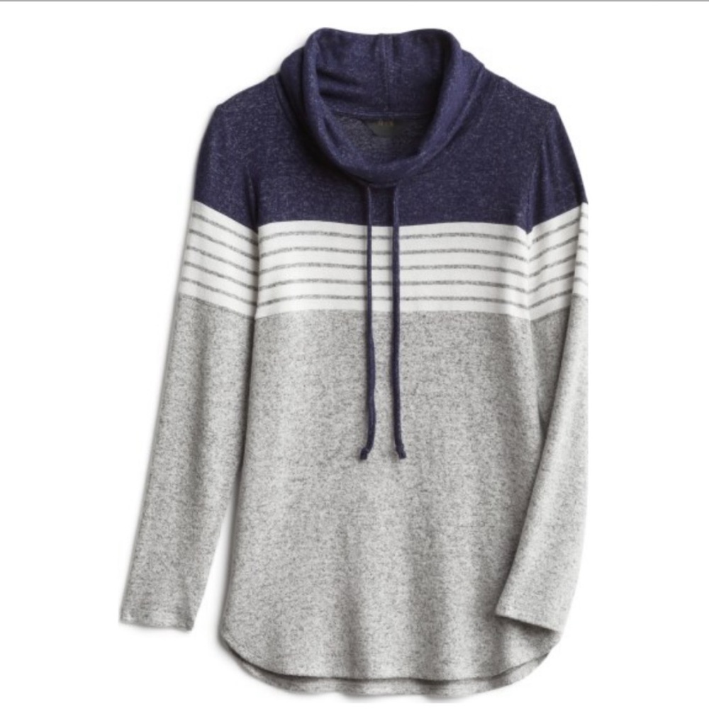 NWT Market and Spruce Cameron Cowl Neck Brushed Knit Top